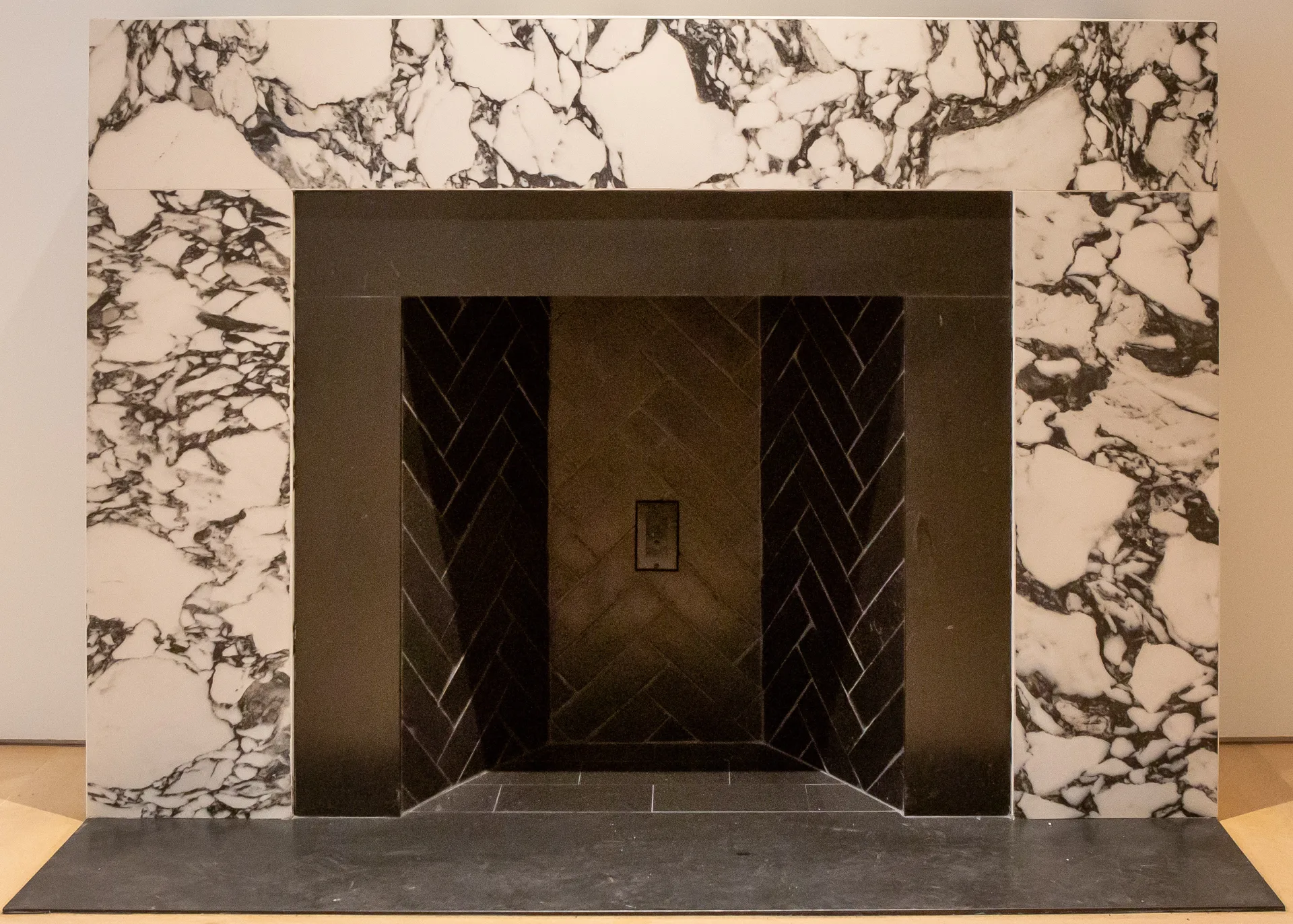 Custom VALONGO BLACK™ Honed 2 cm Fireplace Surrounds and Hearths, NYC Private Residence