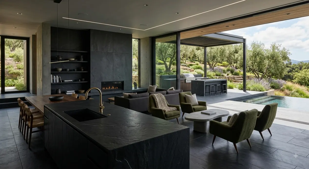 Redefining Architectural Elegance: The Evolution of Dark Elements and Slate