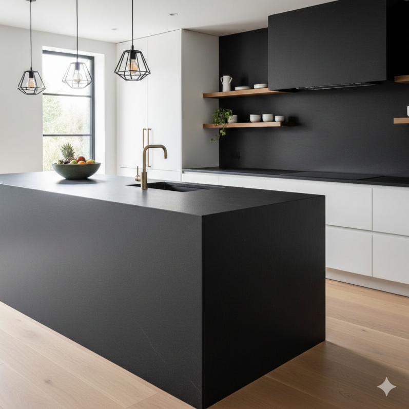 VALONGO BLACK™ Slate: Design Without Limits, From Steps to Countertops